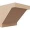 Ekena Millwork 6"W x 6"D x 6"H Wide Burlington Rough Cedar Woodgrain TimberThane Corbel, Primed Tan CORUR06X06X06BURRCPR - alternate 1
